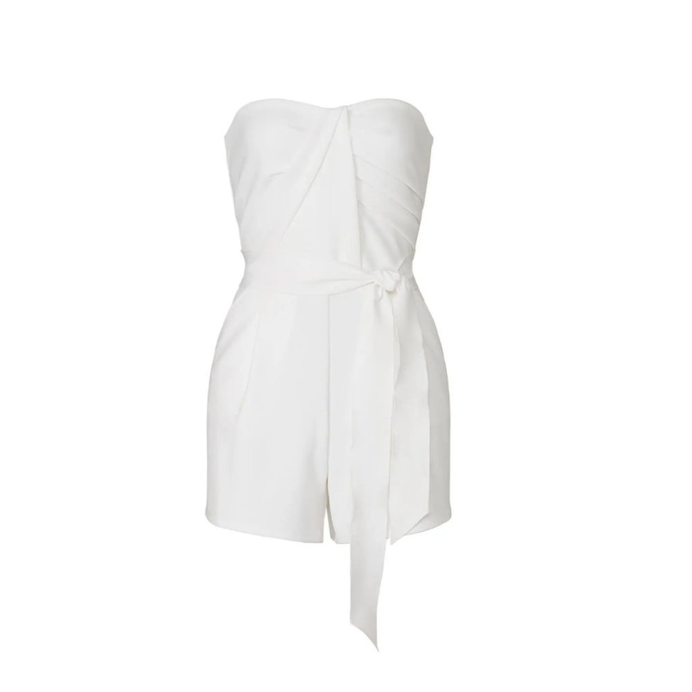Great Jones White Strapless Romper
